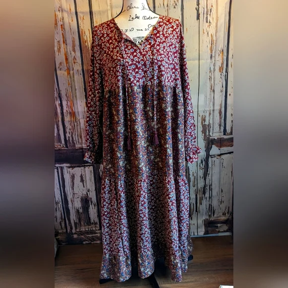 chinese dress ladies Coastal Mosaic Maxi Dress – Just a Small Town Girl main image 1